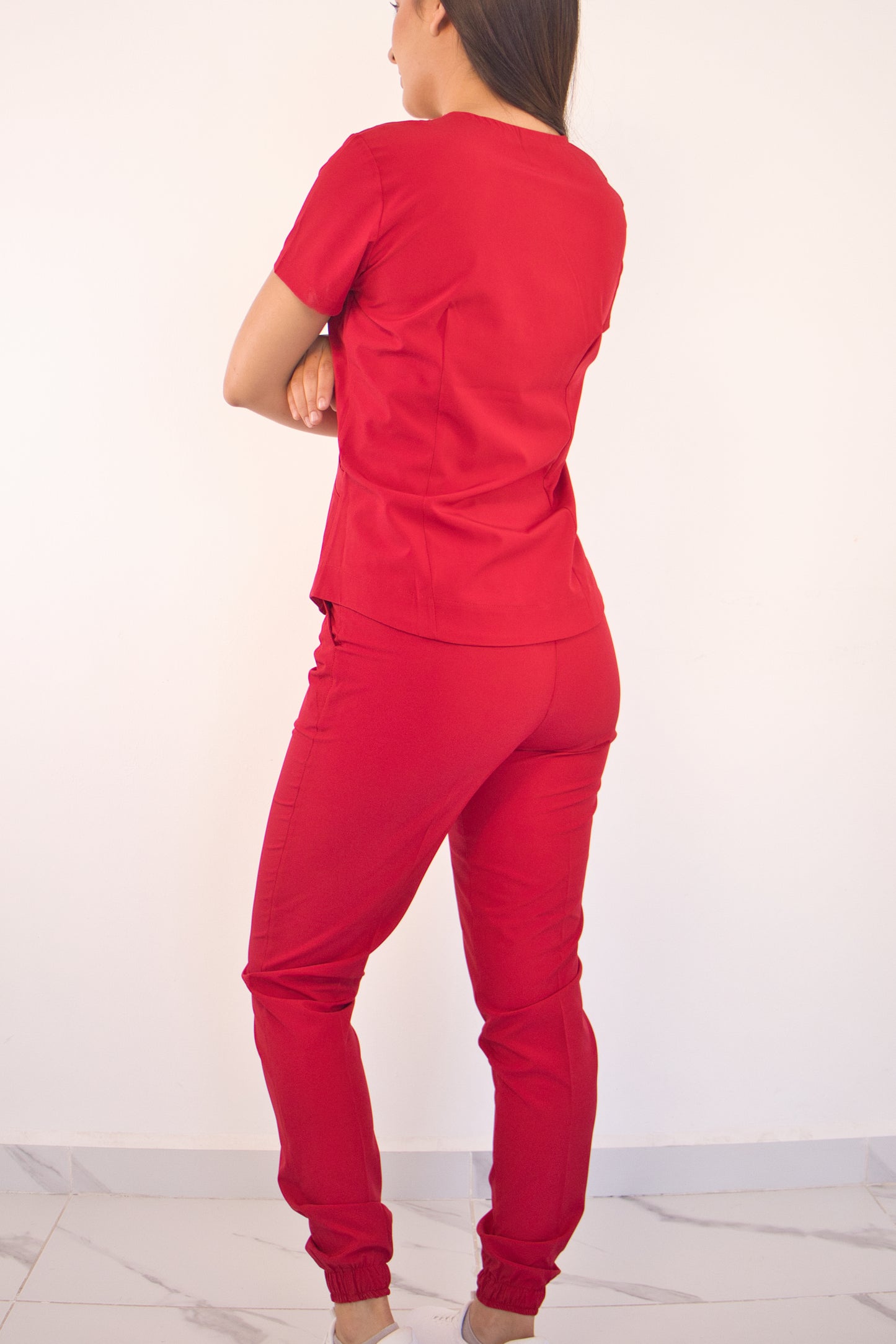 Conjunto Quirúrgico Dalia Rojo