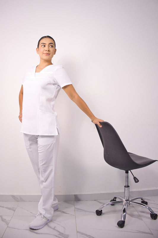 Conjunto Quirúrgico Aura Blanco